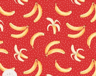 Watercolour Banana Seamless File, Bananas Repeating Pattern, Fruit Print for Personal and Commercial Use