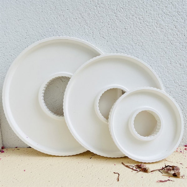 Silikonform -17cm -25cm -30cm Deco Plate Mould - Stripe Tray - Rillentablett - Handmade Raysin Dekoration -