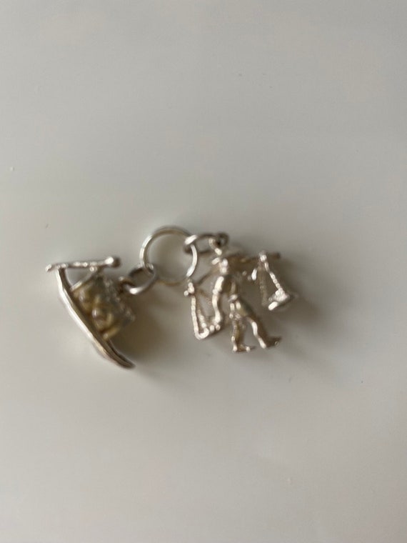 Vintage silver asian charms - image 3