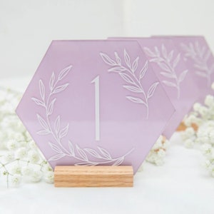 Números de mesa acrílicos, números de mesa para casamento, peça central de casamento elegante, peça central de acrílico, decoração de chá de panela
