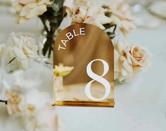 Table Numbers, Wedding Table Number, Wedding Table Decor, Reception Signage, Acrylic Table Signs, Elegant Centerpiece