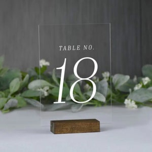 Números de mesa acrílicos, números de mesa para casamento, peça central de casamento elegante, peça central de acrílico, decoração de chá de panela