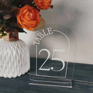 Números de mesa, Número de mesa de boda, Decoración de mesa de boda, Señalización de recepción, Letreros de mesa acrílicos, Centro de mesa elegante
