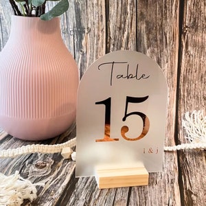 Números de mesa acrílicos, números de mesa para casamento, peça central de casamento elegante, peça central de acrílico, decoração de chá de panela