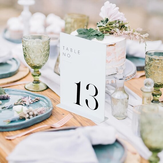 Elegant wedding table numbers 60 photos - Astyledwedding.com