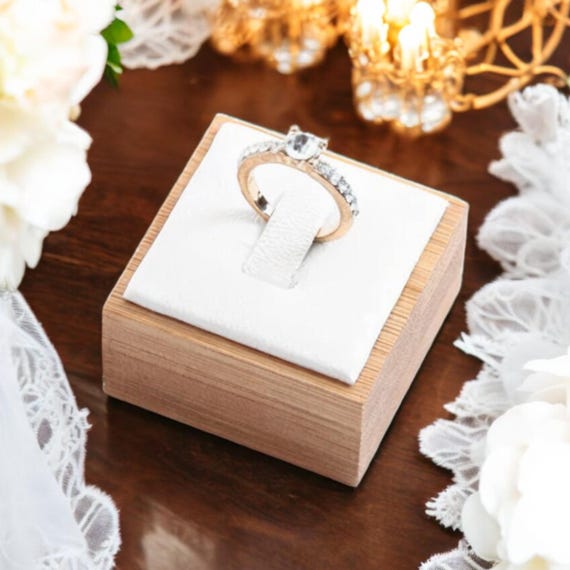 Custom Wedding Ring Box, Ring Bearer Box, Engagement Wood Holder