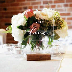 Números de mesa acrílicos, números de mesa para casamento, peça central de casamento elegante, peça central de acrílico, decoração de chá de panela
