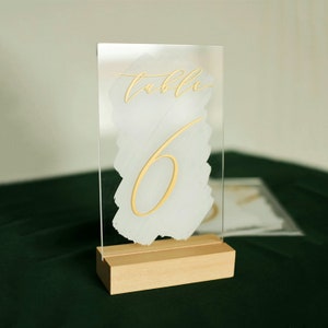 Números de mesa, Número de mesa de boda, Decoración de mesa de boda, Señalización de recepción, Letreros de mesa acrílicos, Centro de mesa elegante