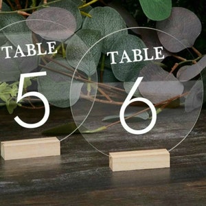 Números de mesa acrílicos, números de mesa para casamento, peça central de casamento elegante, peça central de acrílico, decoração de chá de panela