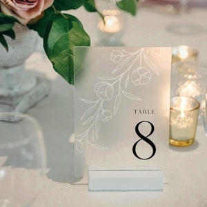 Números de mesa acrílicos, números de mesa para casamento, peça central de casamento elegante, peça central de acrílico, decoração de chá de panela