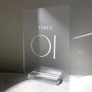 Números de mesa acrílicos, números de mesa para casamento, peça central de casamento elegante, peça central de acrílico, decoração de chá de panela