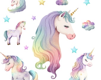 Unicorn Clipart - Etsy Unicorn Clipart - Etsy