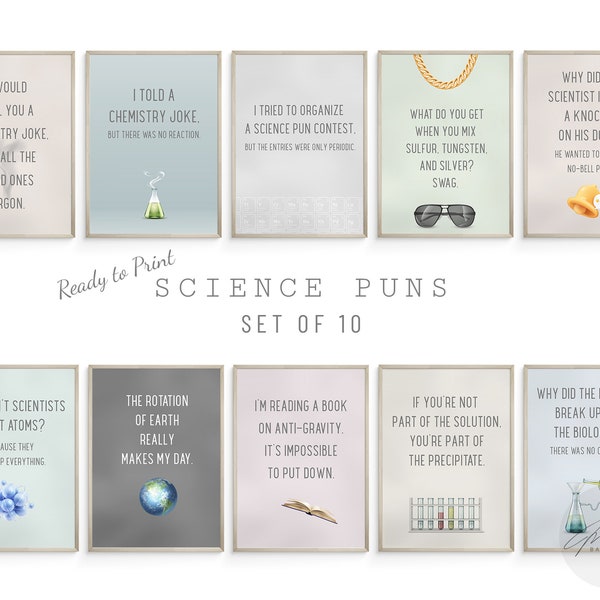 Funny Science Posters, Science Teacher Appreciation, Classroom Posters, Chemistry Gift, Funny Science Posters, Chemistry Classroom Decor