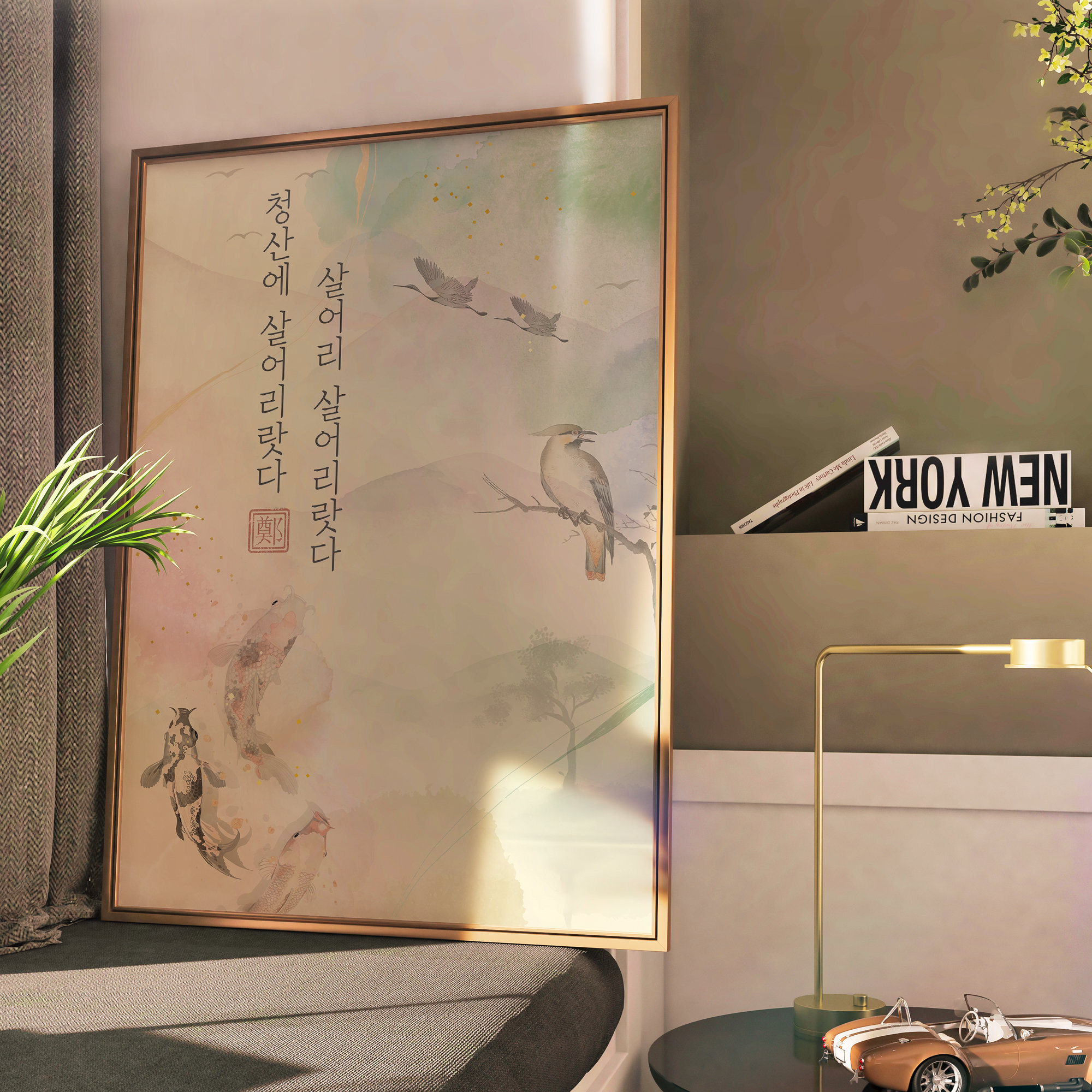 Korean Wall Art Set Hanbok Korean Art Zen Wall Art - Etsy UK