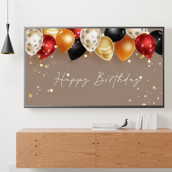 Samsung Frame TV Art | Colorful Birthday | Birthday Party