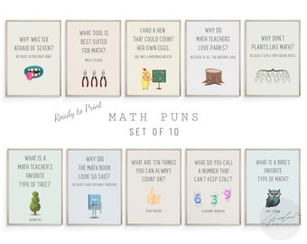 Funny Math Classroom Posters, Math Classroom Decor, Math Teacher Shirt, Cool Posters, Funny Wall Art, Downloadable Prints, Math Puns Prints