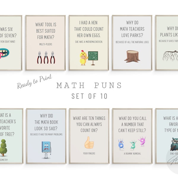 Funny Math Classroom Posters, Math Classroom Decor, Math Teacher Shirt, Cool Posters, Funny Wall Art, Downloadable Prints, Math Puns Prints