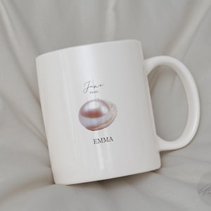 Birthstone Mugs, June, Pearl, Customized Mug, Personalized Gift, Birthday Gift For Her, Customized Gifts, Gift For Mom, Gift For Her, Mug