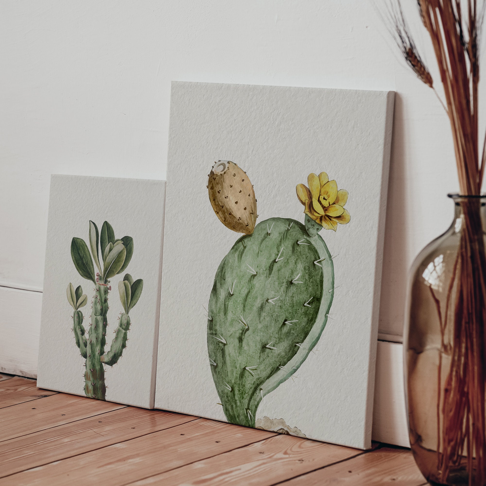 Cactus Printable Wall Art Set of 7, Succulent Print, Digital Botanical ...