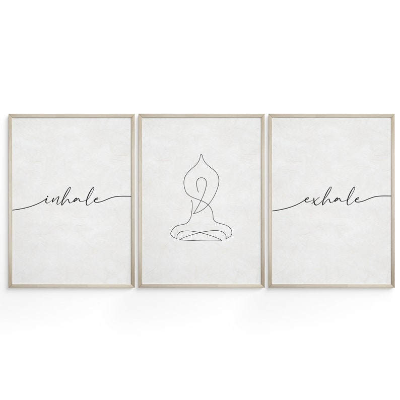 Yoga Wall Art Set of 14 Printables Yoga Studio Art Yoga Room Decor Home