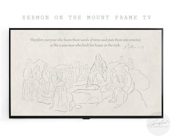 Bible Sketches Samsung Frame Tv Art, Modern Christian Art Frame TV, Catholic Art Boho Decor, Christian Line Art, Jesus Art, Bible Verse Art
