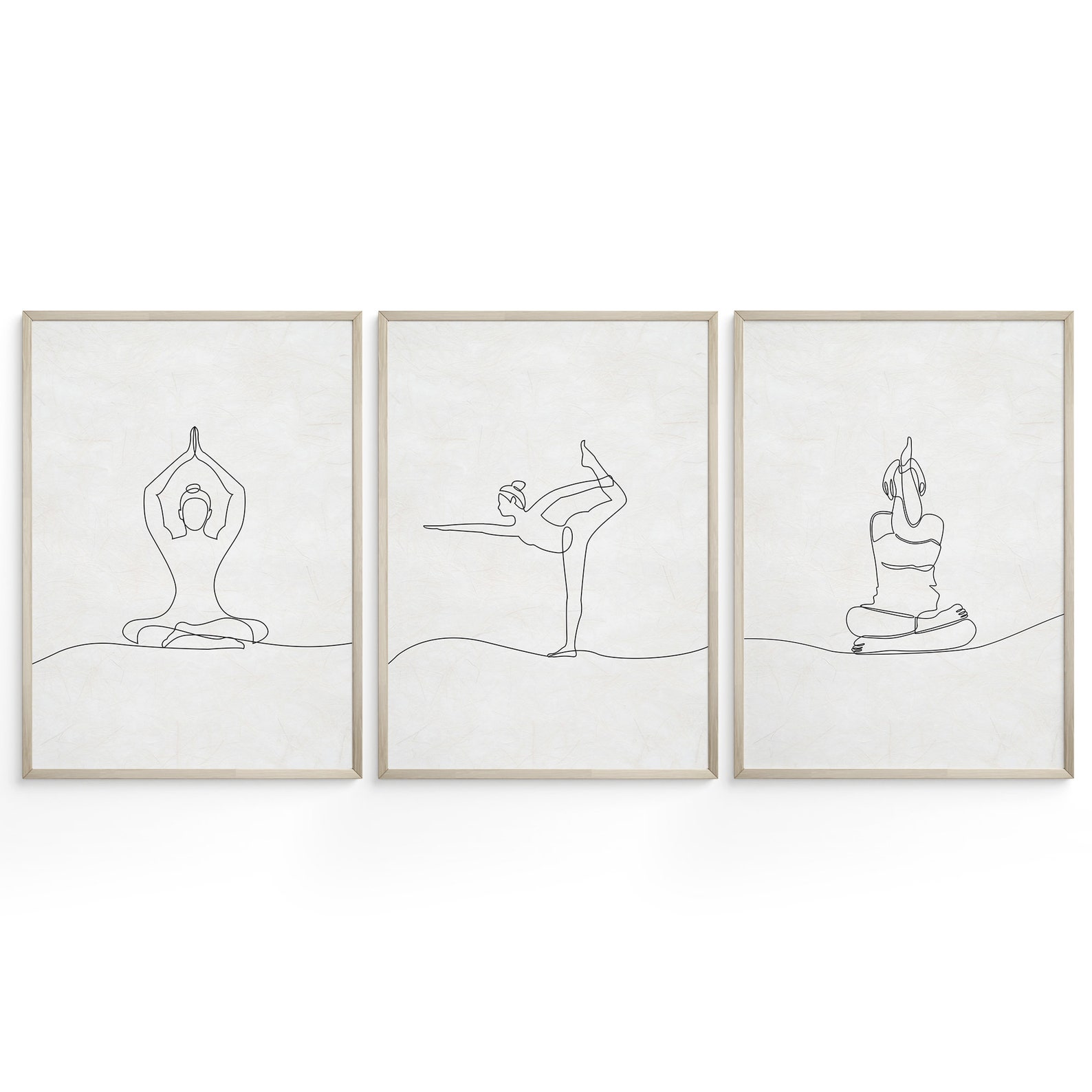 Yoga Wall Art Set of 14 Printables Yoga Studio Art Yoga Room Decor Home