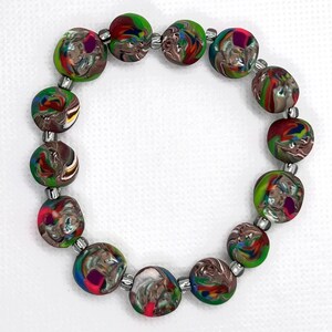 Hiker Bracelet, Handmade Polymer Clay Bracelet