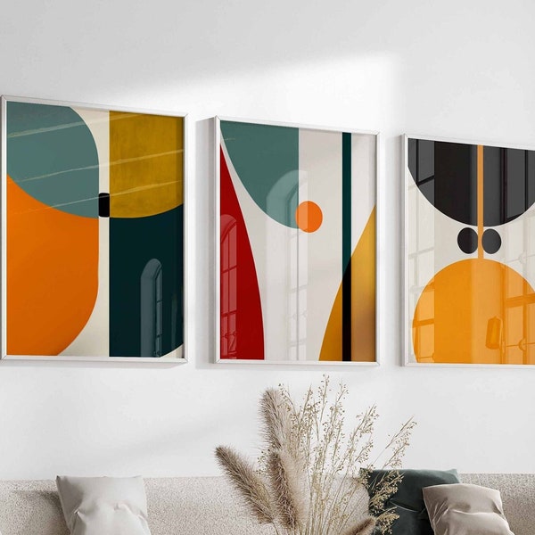 Mid Century Modern Eclectic Gallery Wall Art Set , Maximalist Wall Art Prints, Trendy Indie Preppy Aesthetic Decor, Printable Wall Art