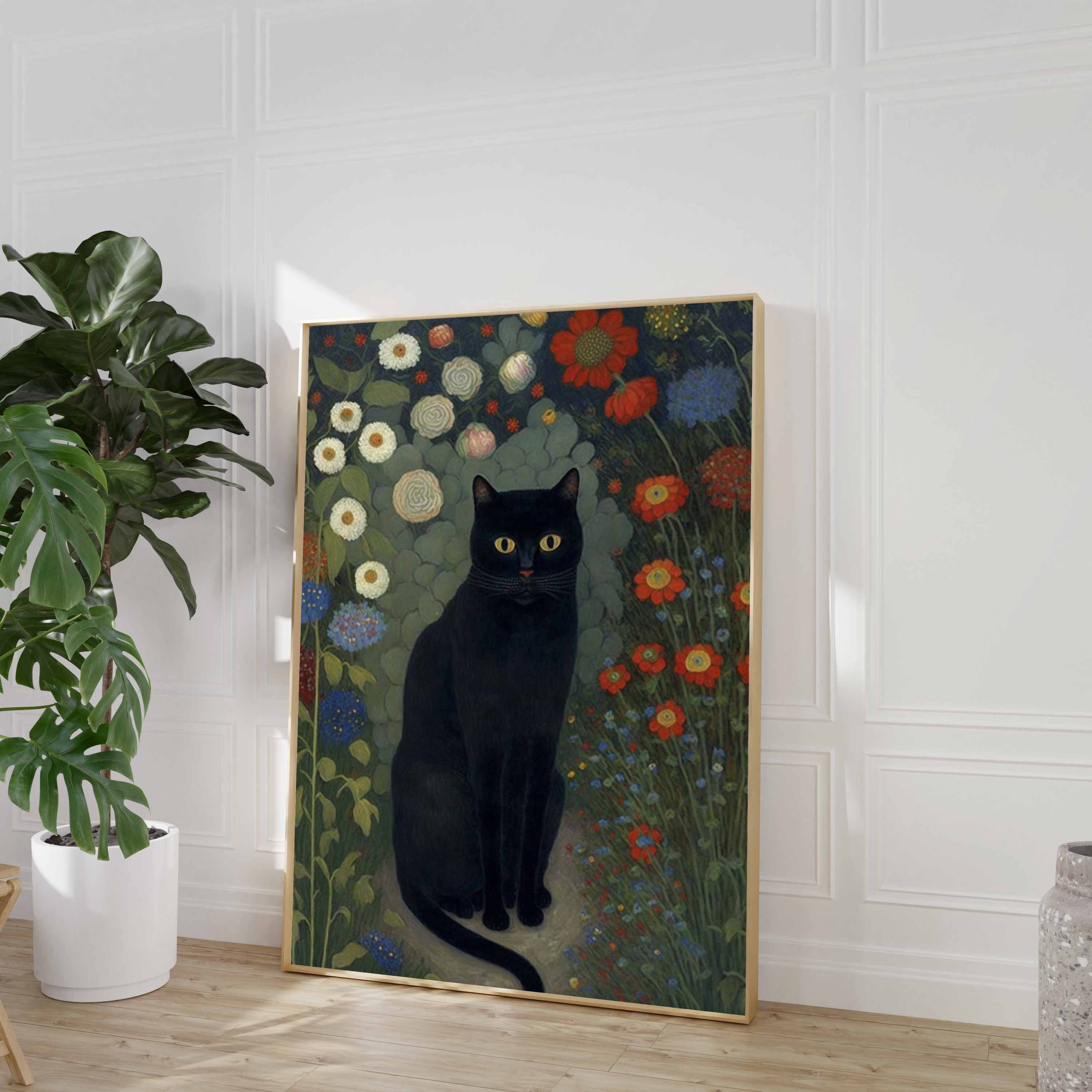 Vincent Van Gogh's the Starry Night Cat Eclectic Gallery - Etsy