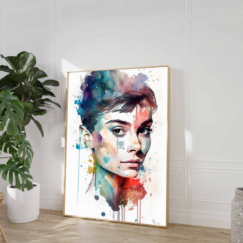 Audrey Hepburn Eclectic Gallery Wall Art Set of 3, Audrey Hepburn Poster, Printable Wall Art