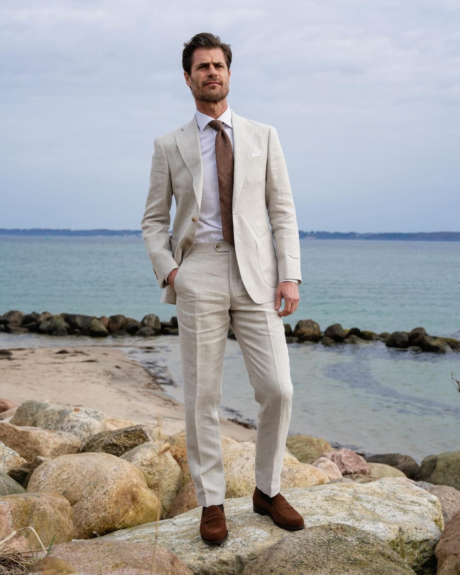 Men's Suits Clearance Sale Coffe ~ Tan ~ Beige main image 1