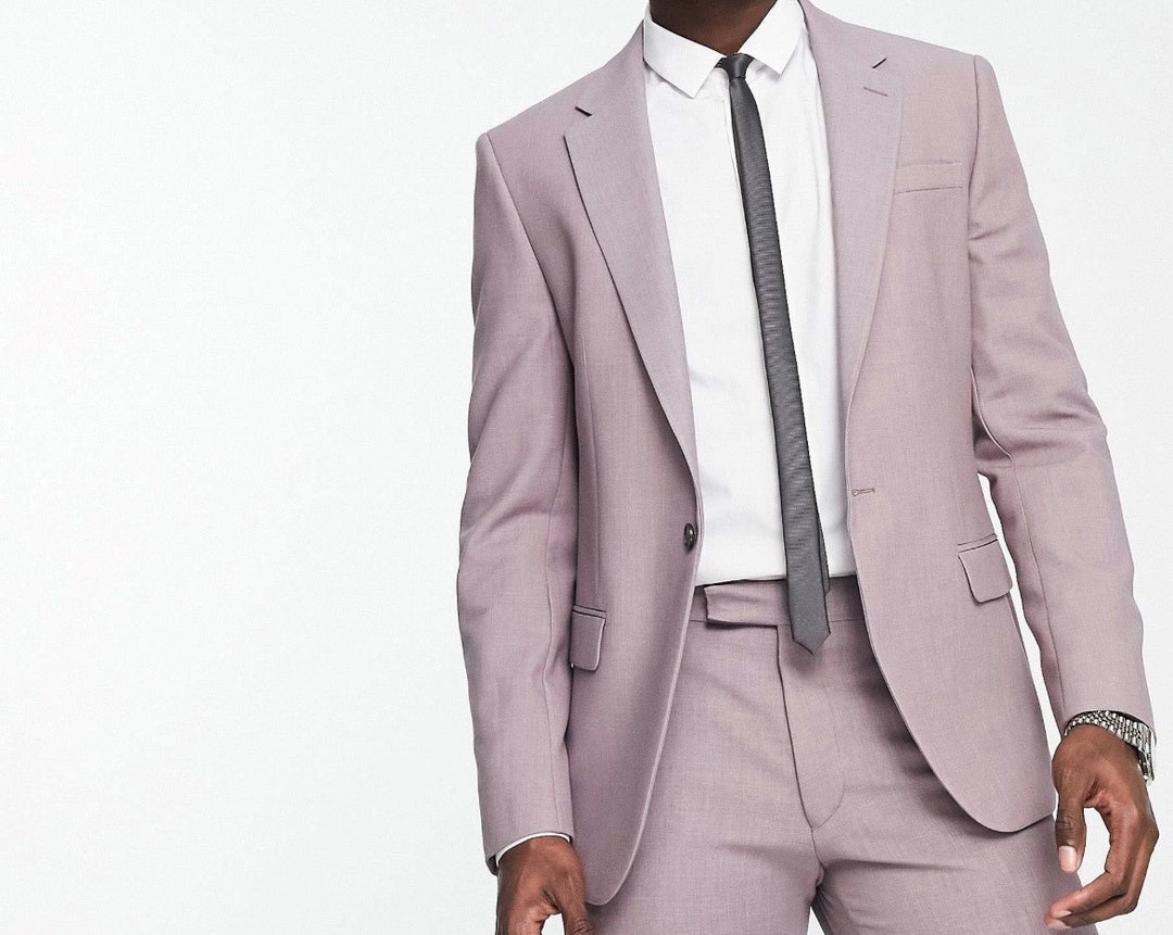 Purple Straight cut Suit main image 1