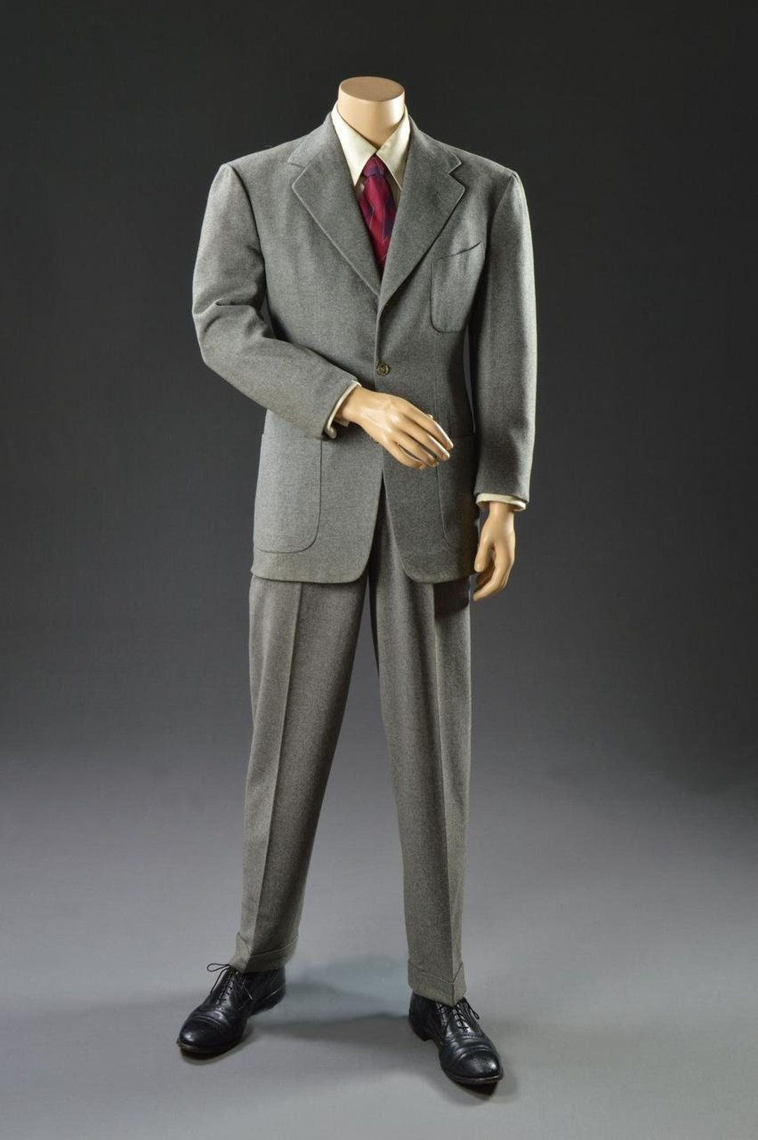 Old Fashioned School Style Suit 1800's Vintage Suits Light Gray main image 0