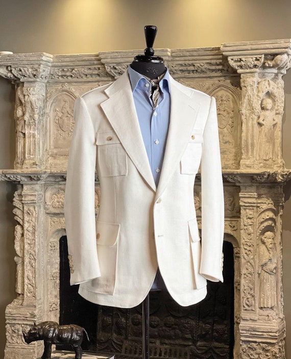 mens off white blazer