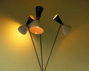 Stilnovo Sconce Tripod Floor Lamp for Home Décor Lighting Fixture Italian Lamp of Mid century Modern sputnik Sconce Decorative Lamp Shades