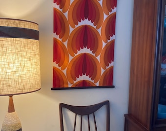 Rare MCM Vintage Fabric Wall Hanging