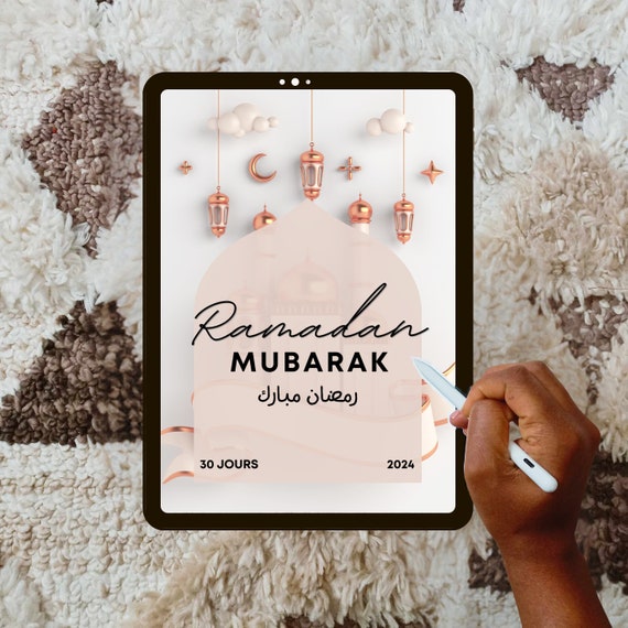 French Ramadan Planner Printable: Islamic Prayer, Quran Tracker (Digital Download)