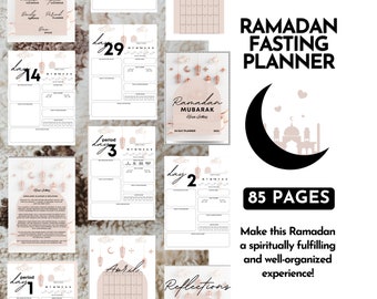 Digital Ramadan Planner: Islamic Prayer, Fasting, & Period Tracker (Digital Download)