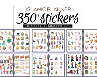 Può includere: Un set di oltre 350 adesivi digitali per planner a tema islamico. Gli adesivi sono pre-ritagliati e disponibili in formato PDF e PNG. Gli adesivi includono illustrazioni di persone, animali e oggetti legati alla cultura islamica.