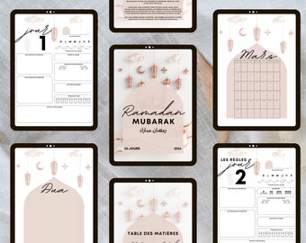 Ramadan Planner 2024: Islamic Prayer, Meal Tracker, Muslim Girls (Digital Download)