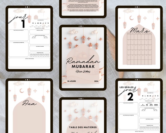 Ramadan Planner 2024: Islamic Prayer, Meal Tracker, Muslim Girls (Digital Download)