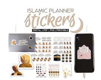 Muslim Planner Stickers: Digital Islamic Art, Quranic Designs (Digital Download)