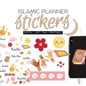 Quran Digital Stickers for Journaling | Pre-Cropped Islamic Digital Printable Planner Inserts | Muslim Scrapbooking | Goodnotes