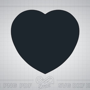 Black Heart SVG, Eenvoudig Hart SVG, Getekend Hart SVG