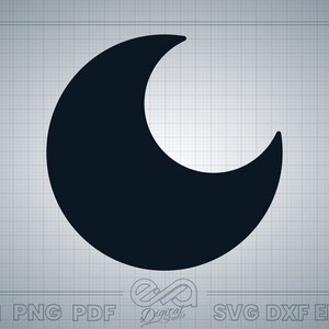 Mond Symbol SVG, Halbmond SVG, Lunar SVG