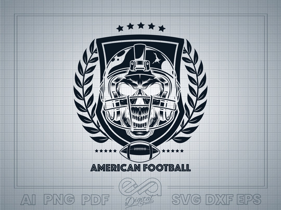American Football Helmet Svg, Football Helmet Skull Svg, Football Helmet Skull Design Etsy