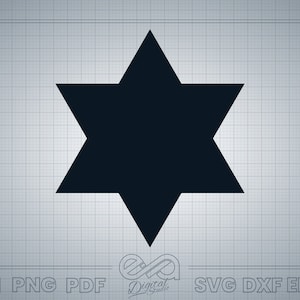 Star of David SVG, Israel Jewish Star SVG, Star Judaism SVG