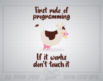 Funny Programmer SVG, Coder SVG, Software Developer