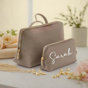 Kosmetiktasche mit Name | Personalisierte Schminktasche | Kosmetikbeutel mit Name | Geschenk Mama, Oma, Tante