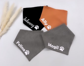 Personalisiertes Hundehalstuch | Halstuch für Hunde | Dreieckstuch | Personalisiert | Bandana für Hunde